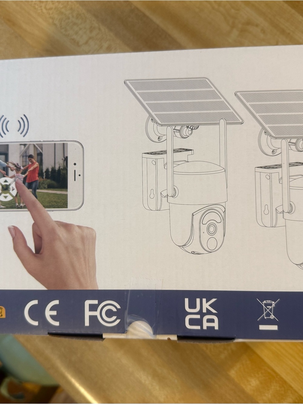 White Solar-Powered Outdoor PTZ Security Camera
